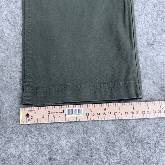 Eddie Bauer Men’s Canvas Utility Stretch Pants, Green, Size 36x32 - Picture 8 of 13